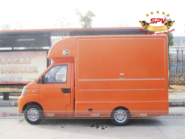 Mobile Vending Truck with Kerry Orange Left View